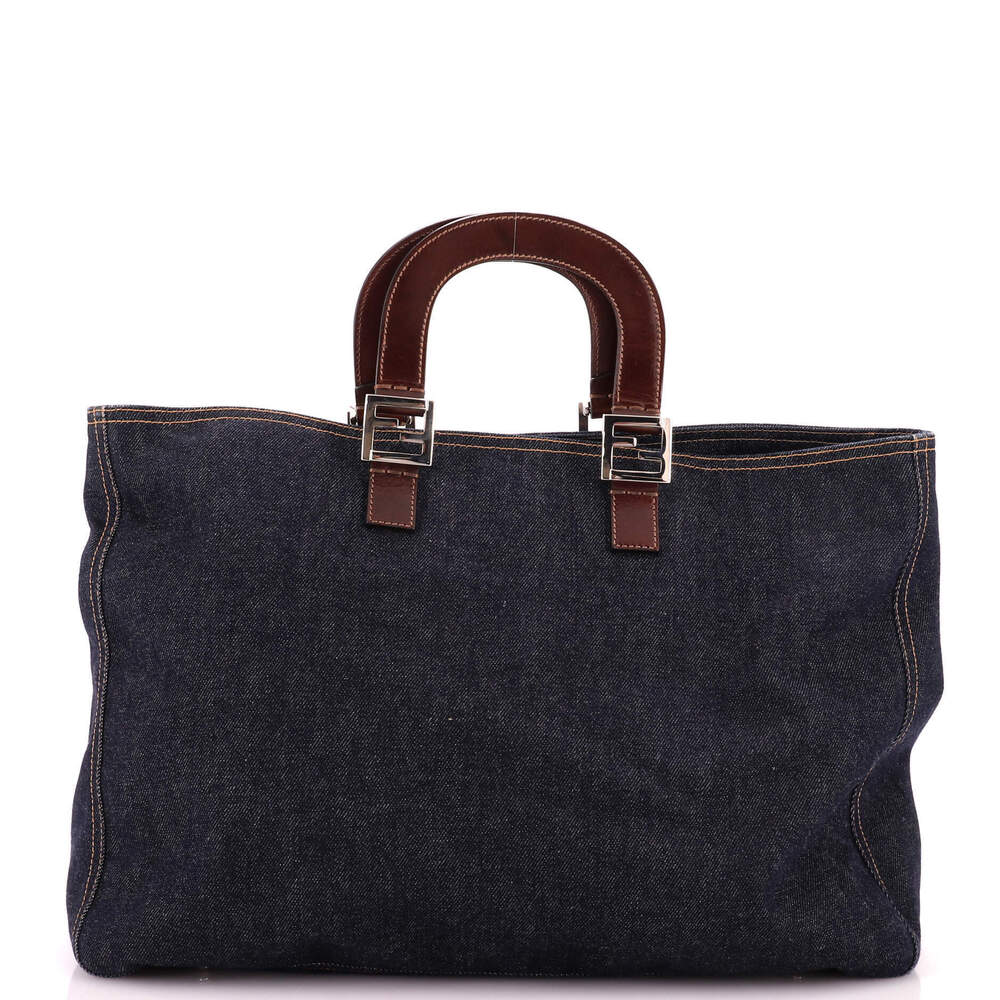 Fendi Large Vintage Open Tote Denim